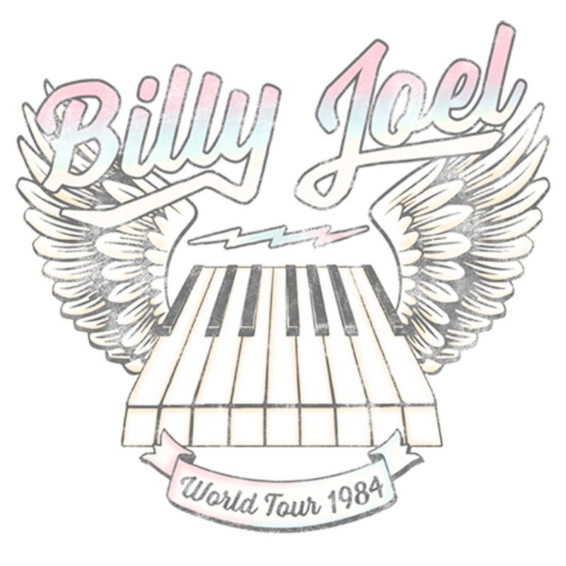 Junior's Women Billy Joel World Tour 1984 T-Shirt, 2 of 5