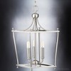 Urban Ambiance Luxury Transitional Chandelier 19.75''H x 10.875''W,  Brushed Nickel Finish,  Coronado Collection, UHP4268 - 4 of 4