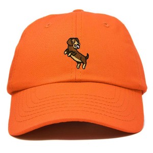 Dalix Dachshund Embroidered Cotton Dad Hat Casual Adjustable Baseball Cap for Dog Lovers Womens - 1 of 4