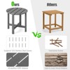 Tangkula 2PCS 18"Adirondack Side Table Weather Resistant HDPE Garden Patio - 4 of 4