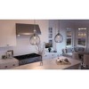 Urban Ambiance Luxury Modern Farmhouse Pendant,  20-3/8"H x 13"W,  Brushed Nickel Finish, UHP2772 - 2 of 4