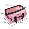 Fleming Supply Heat-Treated Tool Kit and Repair Set With Carrying Bag - Pink, 123 Pieces - 4 of 4