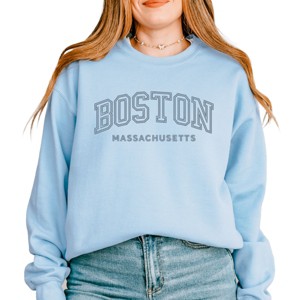 Simply Sage Market Embroidered Boston Massachusetts Sweatshirt - 1 of 4