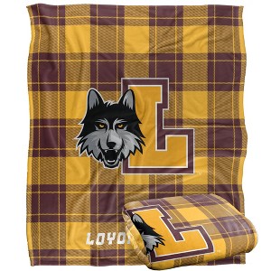 Loyola University Chicago Campus Plaid Spirit Silky Touch Super Soft Throw Blanket 50x60 - 1 of 4
