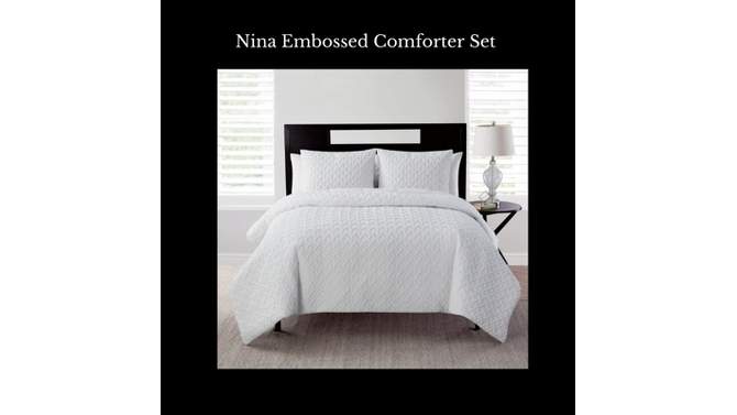 Nina Embossed Comforter Set - VCNY Home, 2 of 13, play video