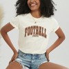 Simply Sage Market Women's Varsity Football Vibes Short Sleeve Garment Dyed Tee - 2 of 4