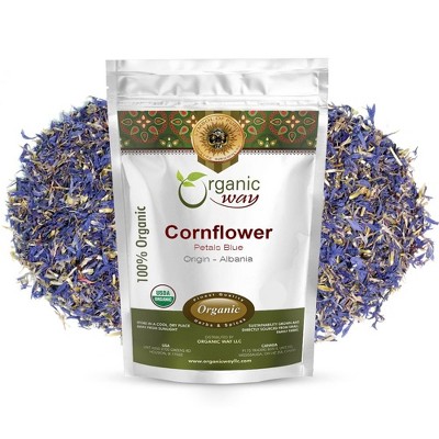 Organic Way Premium Cornflower Petals Blue
