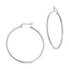 SHINE by Sterling Forever Sterling Silver Hoop Earrings - 2 of 2