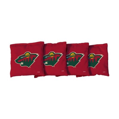 NHL Minnesota Wild Corn-Filled Cornhole Bags Red - 4pk