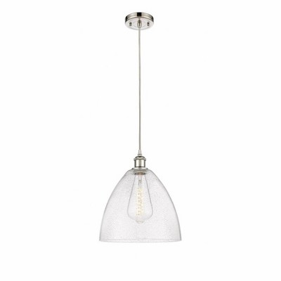 Bristol Glass - 1 Light Mini Pendant In Industrial Style-14.75 Inches Tall and 12 Inches Wide