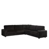 110" Oversized L-Shaped Corduroy Corner Sectional Sofa with USB & Storage - 2 of 4