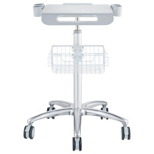 VEVOR Medical Cart, Salon Cart with Wheels, Mobile Trolley Cart 26.77"-42.91" Height Adjustable, Metal Salon Stations for Hair Stylist - 1 of 4