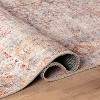 World Rug Gallery Delano Terracotta Floral Pattern Indoor Rug – Washable Low Pile Rug with Non-Slip Backing - 4 of 4