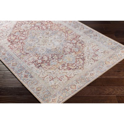 Hauteloom Cream Rust Leeston Washable Rug