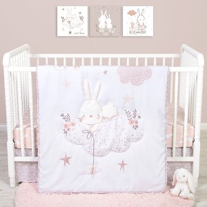 Sammy & Lou Cottontail Cloud Baby Nursery Crib Bedding Set - 4pc - 1 of 4