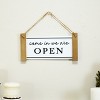VIP Metal 11 in. White Reversible Open Closed Hanging Sign - 2 of 4