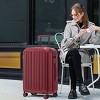 3 Pieces Luggage Sets,20/24/28Inch ABS Spinner Wheel Luggage,Suitcase With Cup Holder And USB Port,Luggage With Combination Lock-Cuddlewood - 3 of 4