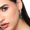 SOHI Women's Green  Embellished Drop Earrings - 3 of 3