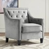 Elements Tiffany Gray Tufted Armchair - 2 of 4