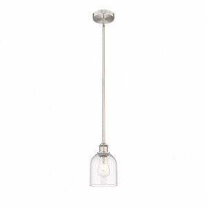 Bella - 1 Light Stem Hung Mini Pendant In Industrial Style-9 Inches Tall and 5.5 Inches Wide - 1 of 1
