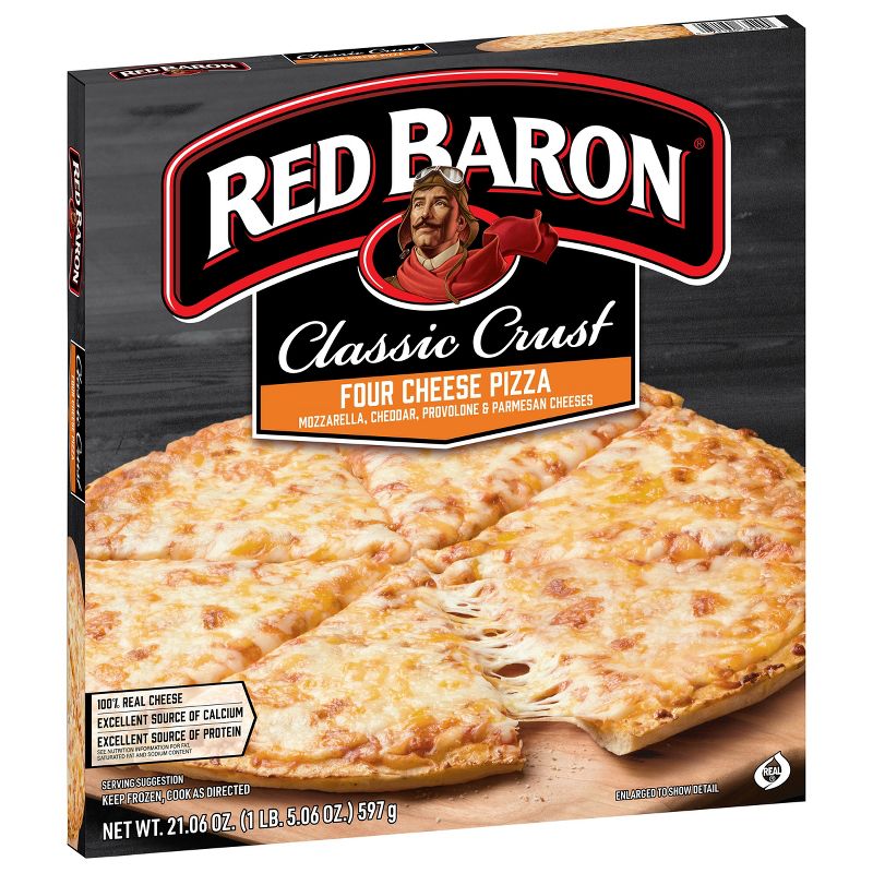 Red Baron Classic Four Cheese Frozen Pizza - 21.06oz, 4 of 12