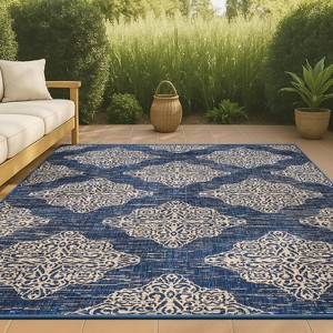 Tuscany Ornate Medallions Indoor/Outdoor Area Rug  - JONATHAN Y - 1 of 4