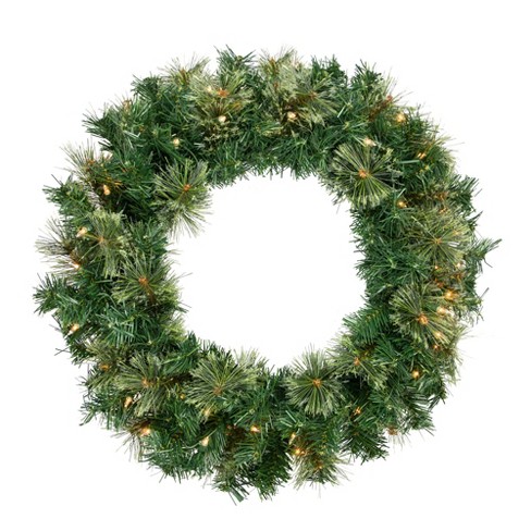 Northlight Pre-lit Oregon Cashmere Pine Artificial Christmas Wreath, 24 ...