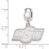 Black Bow Jewelry Sterling Silver Oklahoma State Cowboys NCAA Bead Charm - 3 of 4