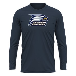 Georgia Southern University Adult Sport Long Sleeve Shirt Primary Logo, Black - 1 of 4