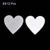 Unique Bargains Waterproof High-Visibility Warning Adhesive Reflective Heart Stickers 1.61" x 1.57" 12 Pcs - 3 of 4