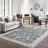 Acekool 4x6 Washable Vintage Rug - Boho Floral Non-Slip Indoor Carpet for Bedroom & Kitchen - 3 of 4