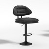 NicBex Set of 2 Bar Stools for Kitchen Island,Adjustable Counter Bar Stools with Back,Bar Chairs for Dining Rooms,Kitchens Islands - 2 of 4