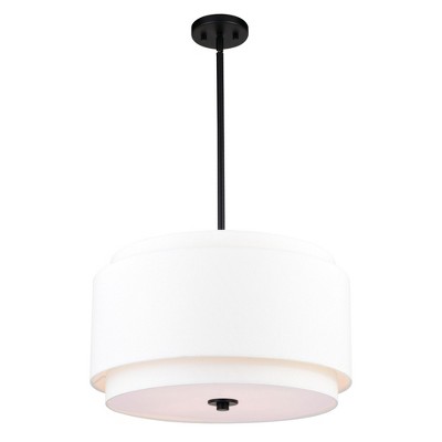 Vaxcel Burnaby 4 - Light Pendant in  Black