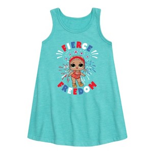 Girls' - LOL Surprise! - 4th of July Graphic Sleeveless Aline Dress - 1 of 3
