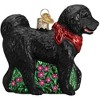 Old World Christmas Blown Glass Ornament for Christmas Tree, Black Doodle Dog - 3 of 4