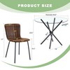 ModernLuxe 5 Piece Round Dining Table Set for 4, Glass Dining Set, Minimalist Saving Breakfast Nook Table Set, Black/White/Brown/Light Gray - 3 of 4