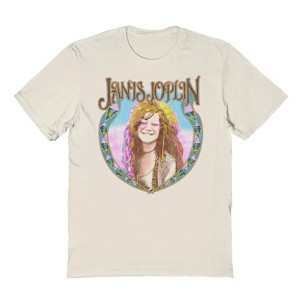 Janis Joplin Men's Pink Glasses Short Sleeve Graphic Cotton T-Shirt - 1 of 1