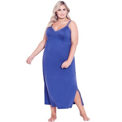 Avenue Lace Trim Maxi Sleep Dress