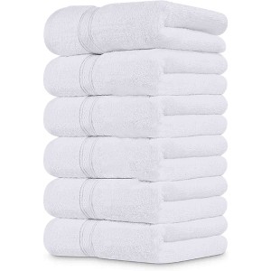 BAGOKIE 6 Piece Cotton Hand Towel Set - 1 of 4