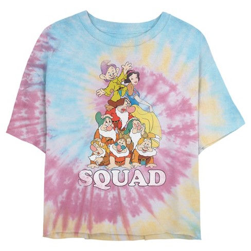 Juniors Womens Snow White And The Seven Dwarves Squad T-shirt : Target