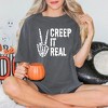 Simply Sage Market Women's Creep It Real Peace Short Sleeve Garment Dyed Tee - 2 of 4