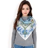 Anna-Kaci Women's Floral Paisley Satin Silk Scarf with Vibrant Prints and Elegant Square Design - 4 of 4