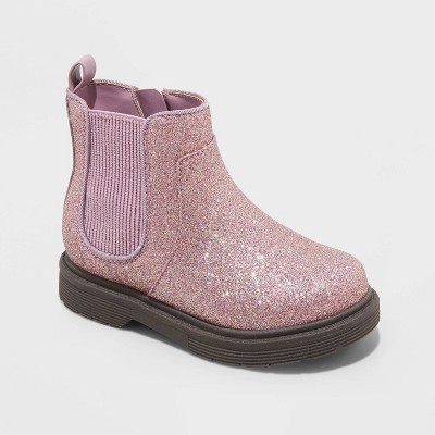 Toddler Girls' Delaney Zipper Chelsea Boots - Cat & Jack™ Pink