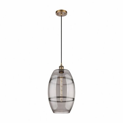 Vaz - 1 Light Cord Hung Mini Pendant In Industrial Style-18.5 Inches Tall and 10 Inches Wide