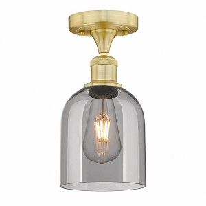 Bella - 1 Light Semi-Flush Mount In Industrial Style-9.63 Inches Tall and 5.5 Inches Wide - 1 of 1