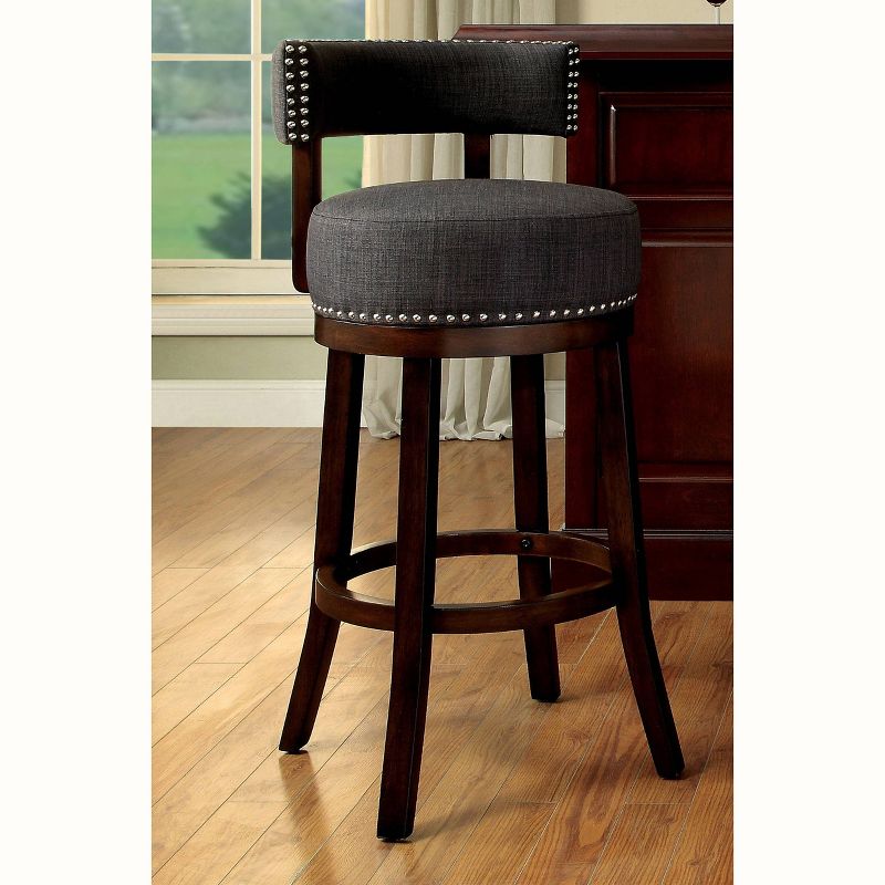 Set of 2 24" Jefferson Counter Height Barstools with Upholstered Seat - HOMES: Inside + Out, 3 of 5