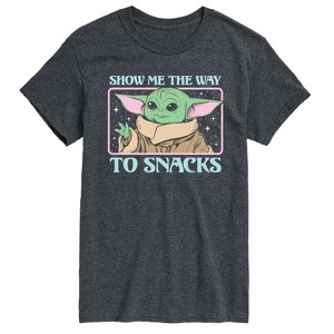 Men's - Star Wars - The Mandalorian Grogu The Way To Snacks Short Sleeve Graphic T-Shirt - 1 of 4