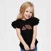 The Juniper Shop Big Sister Stacked Curved Toddler Flutter Sleeve Tee - 2 of 2