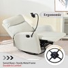 NicBex Chenille Glider Rocking Chair,Upholstered Swivel Recliner Chairs with High Backrest,Adjustable Cozy Rocking Chair,Nursing Chair for Bedroom - 4 of 4