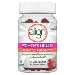 Align Women's Health Cranberry Pre+Probiotic Gummies - 50ct - 1 of 4